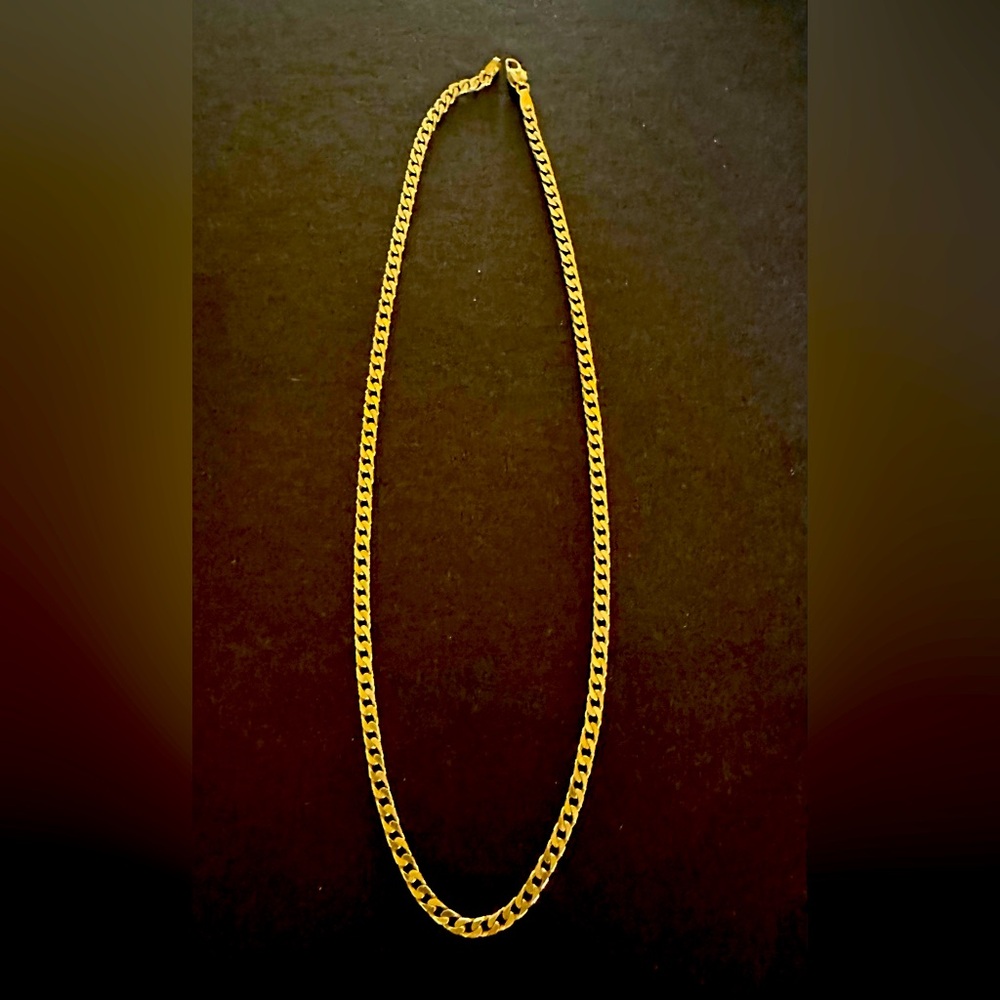 Gold Cuban Link Necklace Statement Jewelry